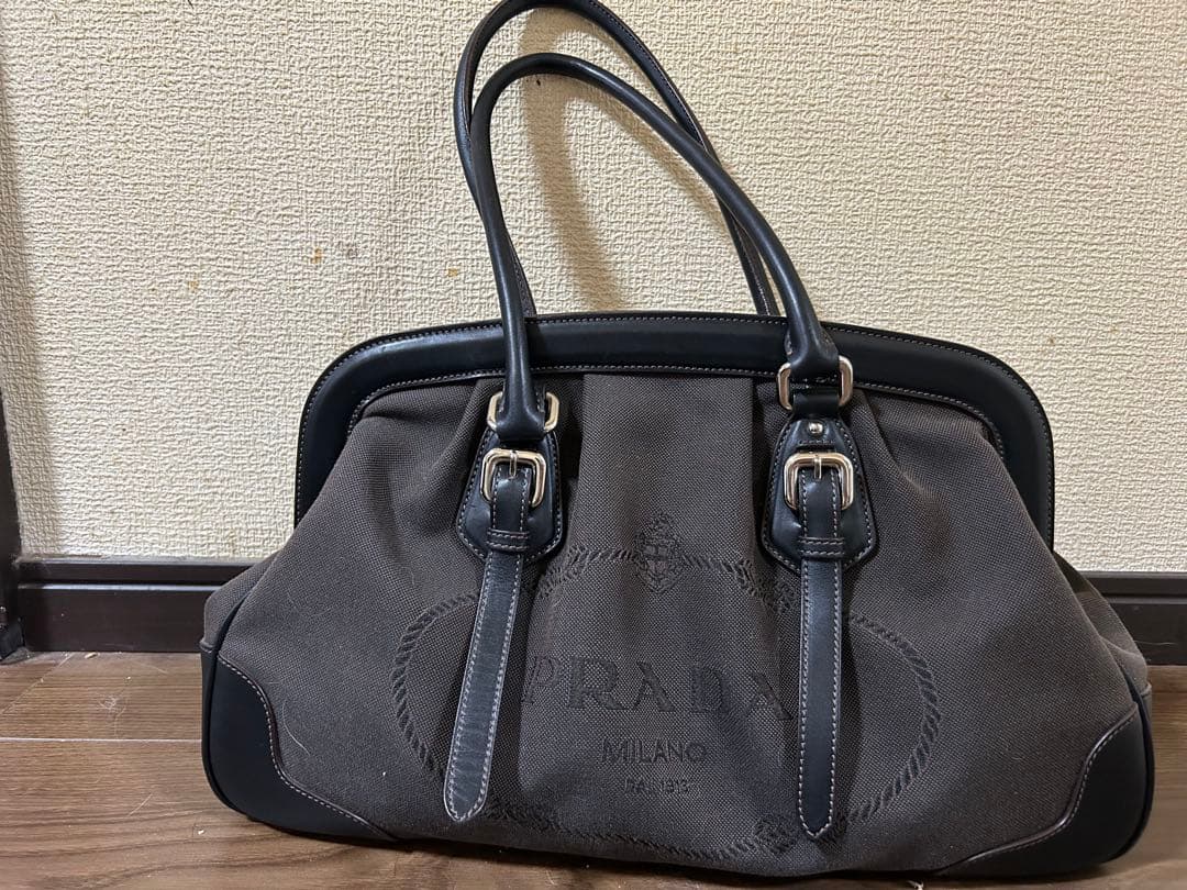 PRADA ブラウン ハンドバッグ
