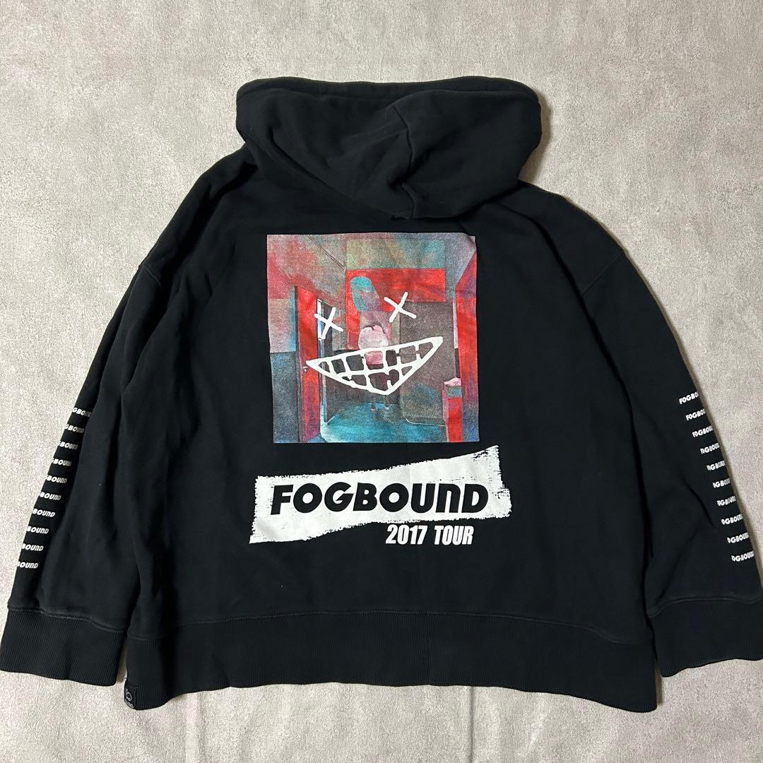 米津玄師 FOGBOUND 2017 TOUR ジップパーカー ブラック - メルカリ
