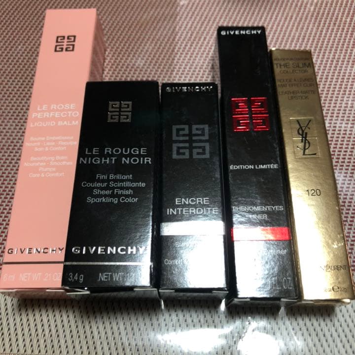 【半額以下】GIVENCHY イブサンローラン リップ4本 アイライナー セット