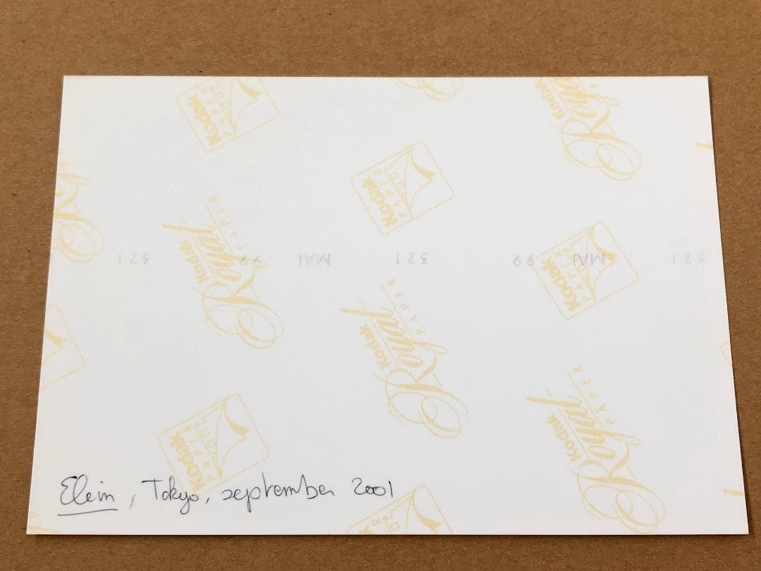 エレン・フライス写真作品 2001年 サイン入 本物 Fleiss