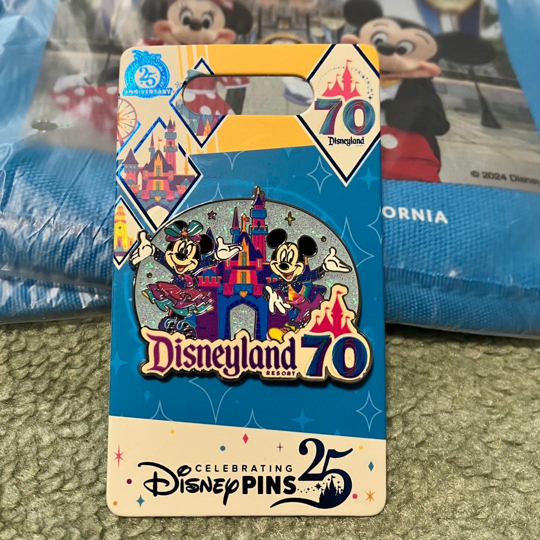 カリフォルニアディズニー 70周年 ピンバッジ ピンズ ミッキー ミニー