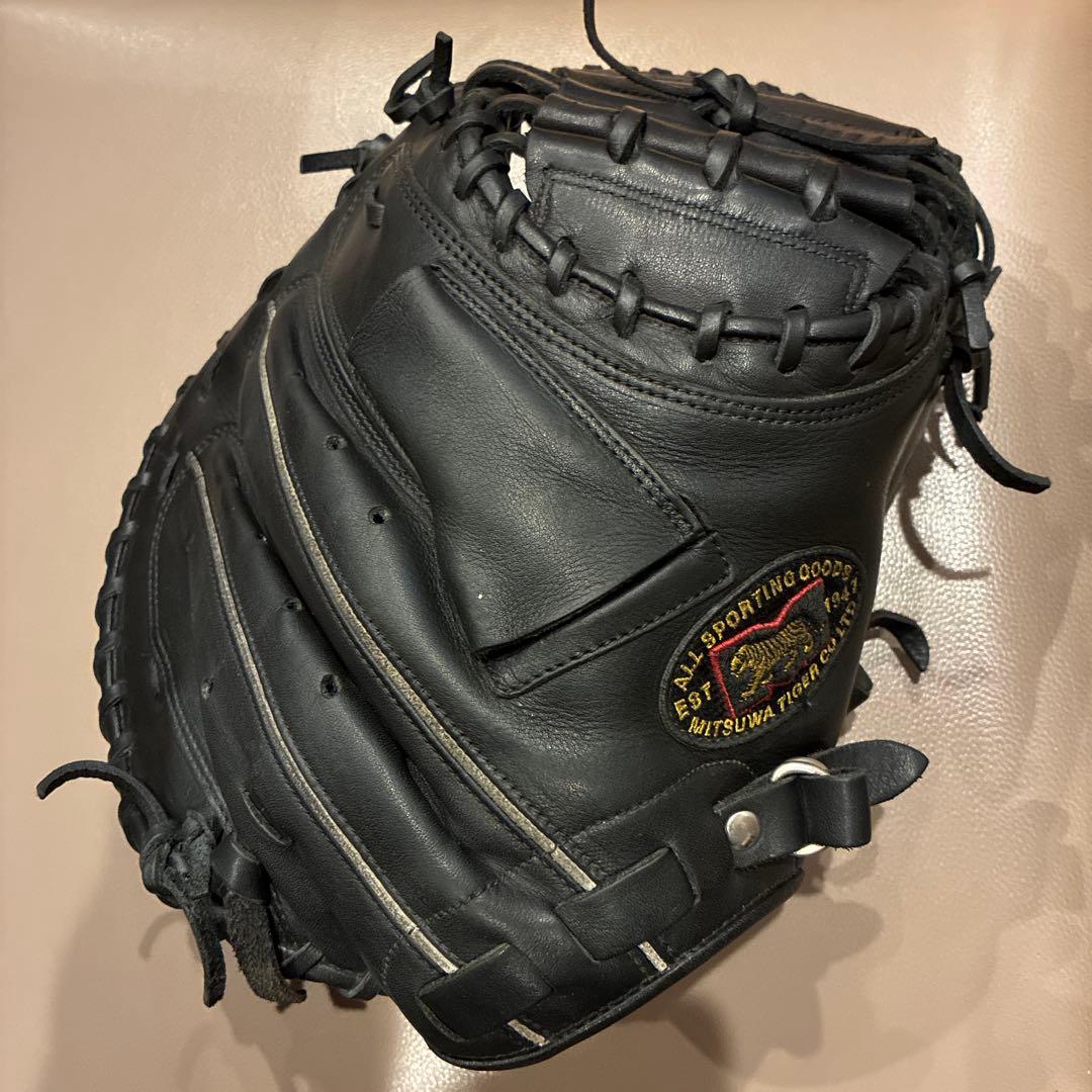 週末限定値下げ‼️ミツワタイガー　キャッチャーミット　野球