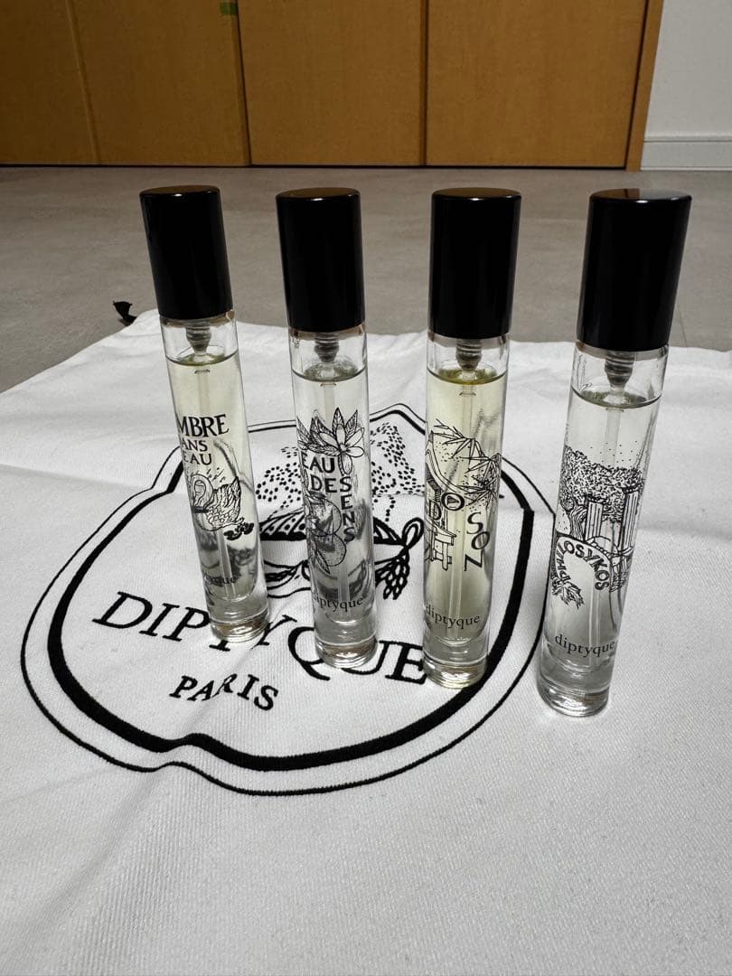 Diptyque 香水 4本セット オリジナルポーチ付き