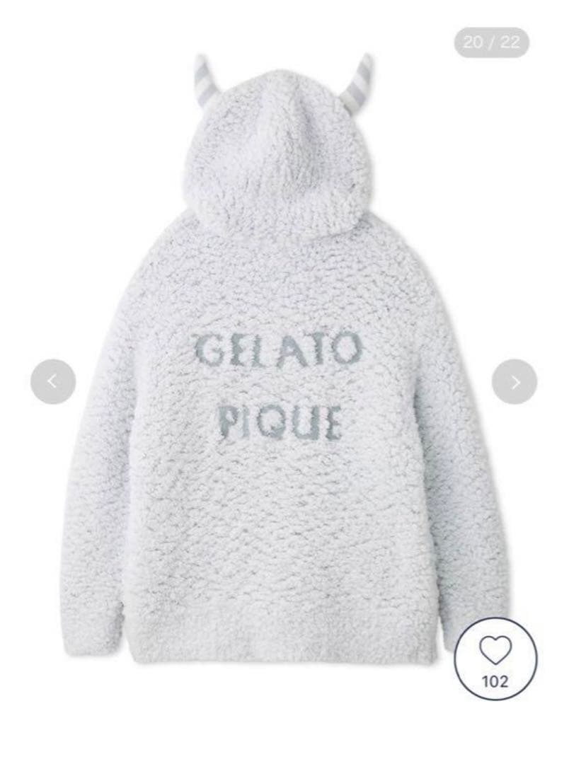 ジェラートピケ 【PIQUE MONSTER】パーカー　ショートパンツ