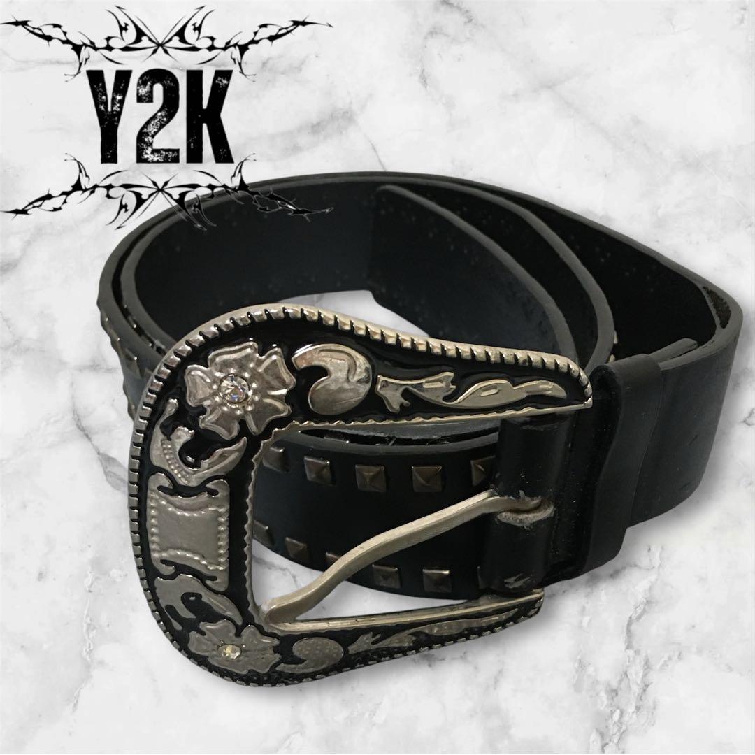 y2k スタッズ ラインストーン ベルト 平成ギャル男お兄系 グランジ