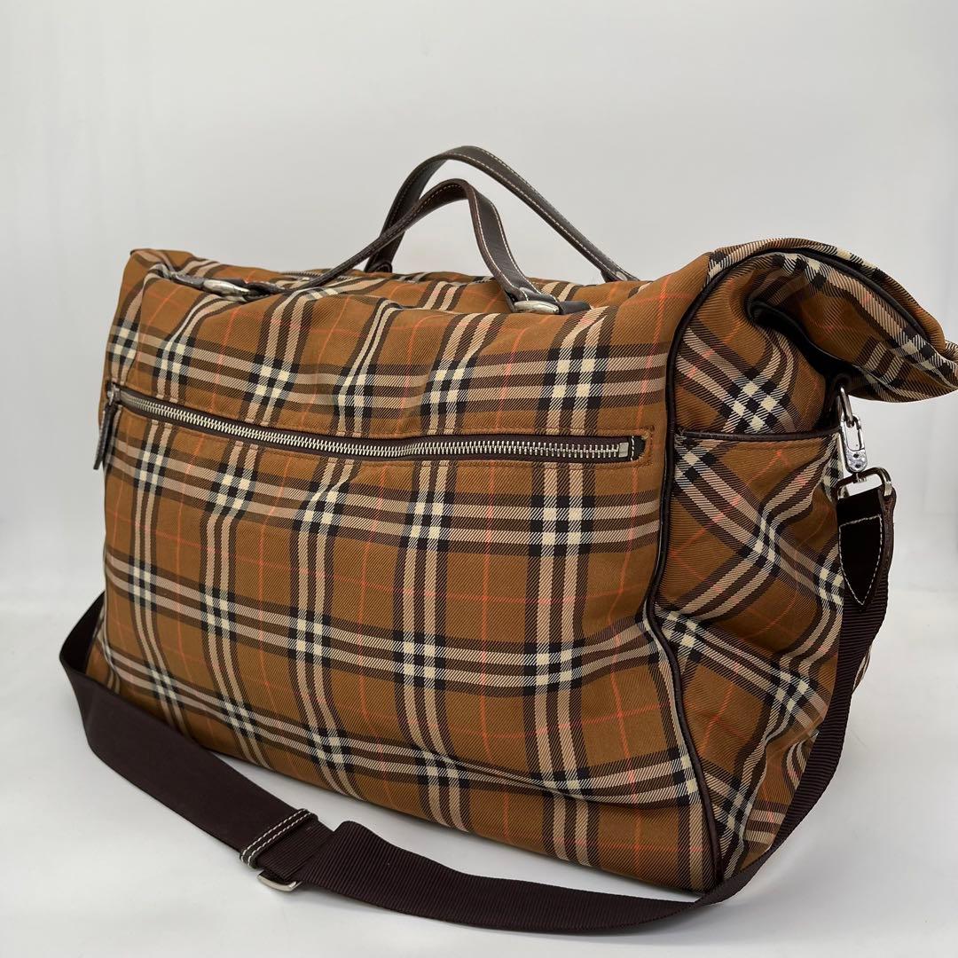 Burberry 2way ボストンバッグ 大型 ショルダー ノバチェック