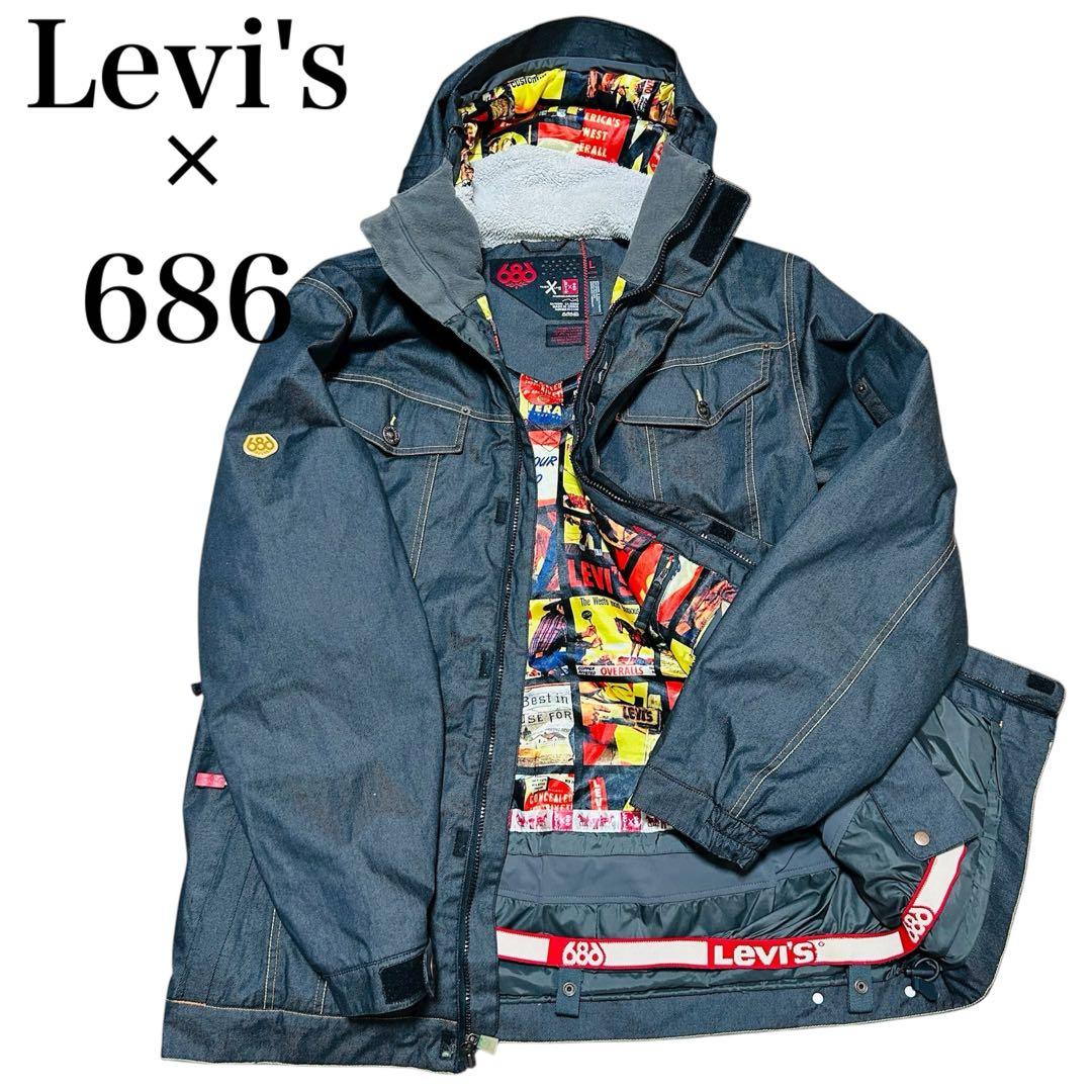 希少品！ リーバイス×686 ジャケット スノーボード ウェア コラボ 美品！