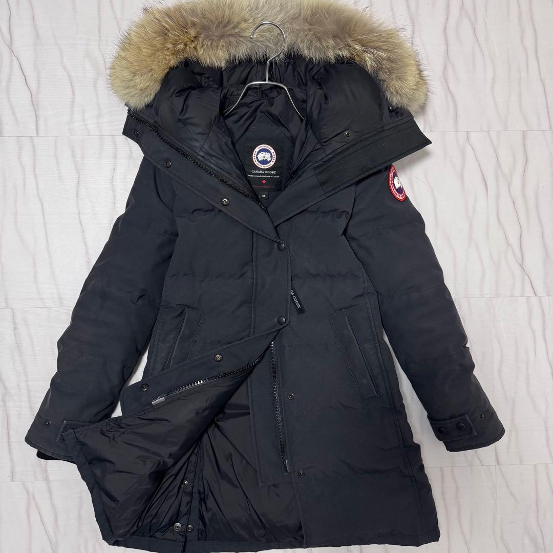 カナダグース マッケンジーパーカ ダウンコート 紺色 M相当 サザビー Aライン