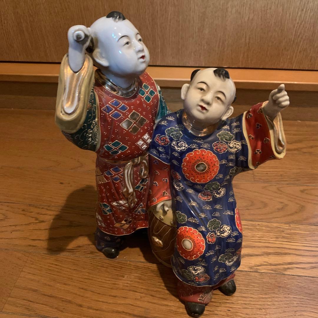 伝統的な日本の陶器人形　九谷焼 雑貨のお店セレクト・ペンギン-長く使える「いいもの」を！