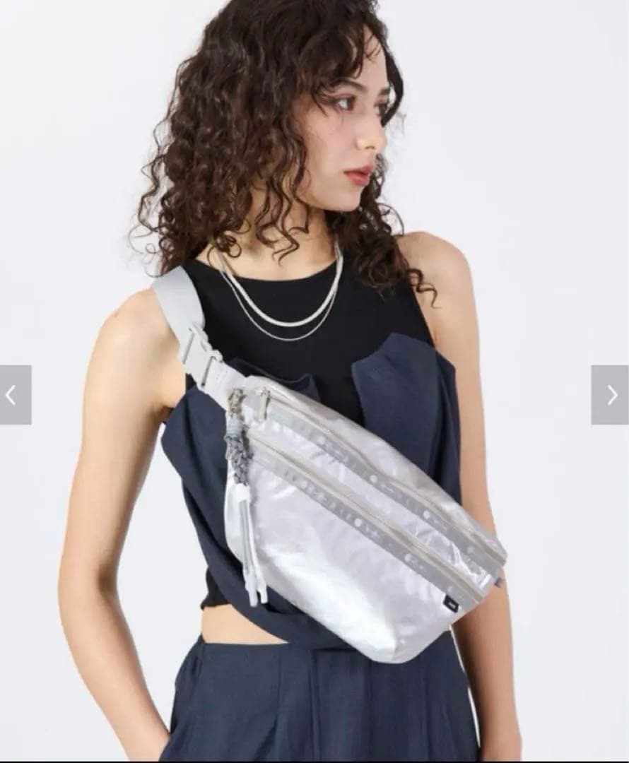 LeSportsac×Ameri レスポ　アメリ　ボディバッグ　シルバー