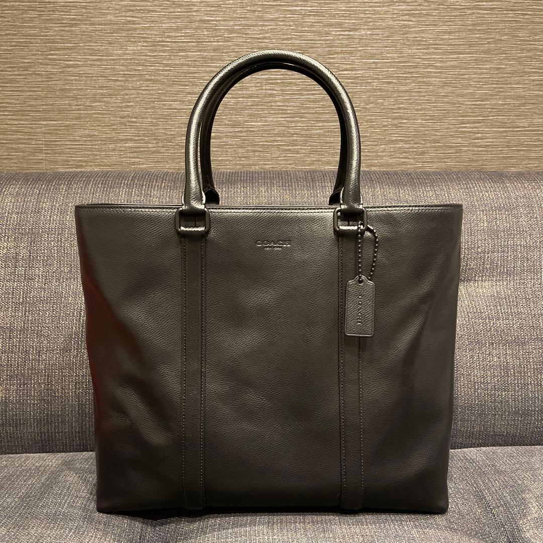 【期間限定値下げ！】美品メルセデス× COACH ブラック トートバッグ レザー