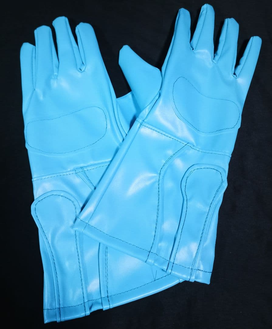★未使用 コスプレ グローブ ライト ブルー コスチューム 1号 2号 手袋