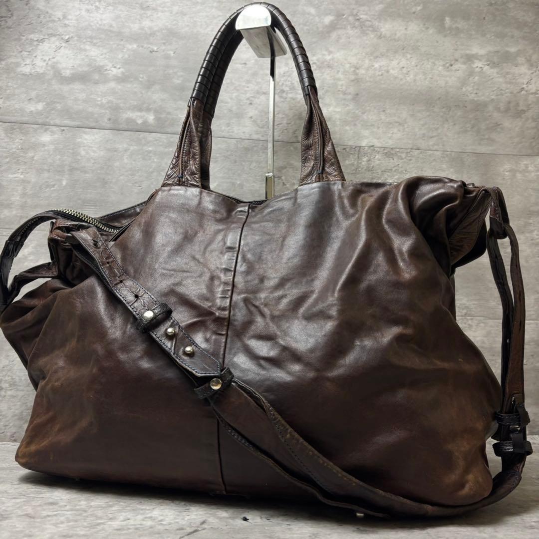 希少✨コーネリアンタウラス トートバッグ ショルダーバッグ 馬革 ホースレザー