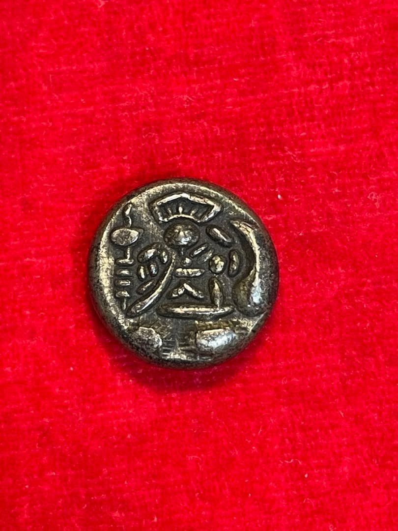 元文豆板銀　両面大黒　4.78g