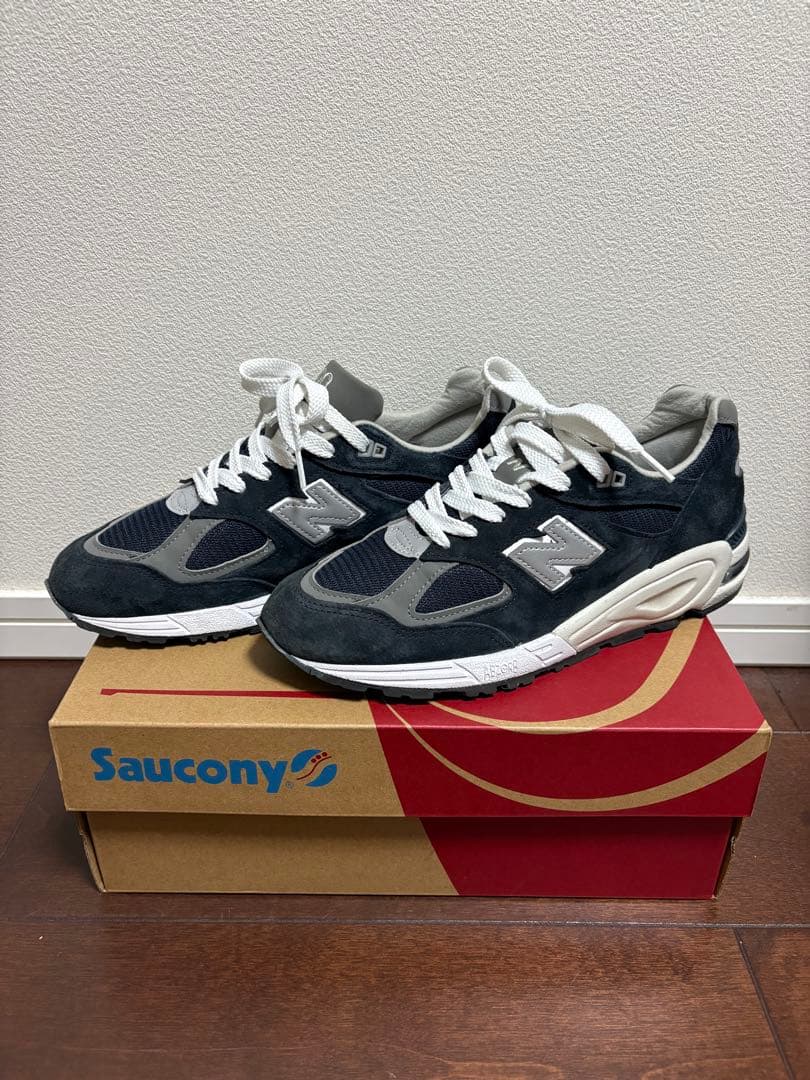 newblance M990v2 ネイビー/グレー USA製