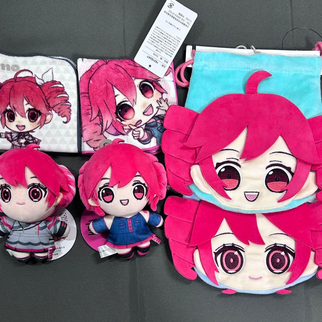 重音テト しまむら ぬいぐるみ マスコットチャーム 巾着袋 ハンカチ
