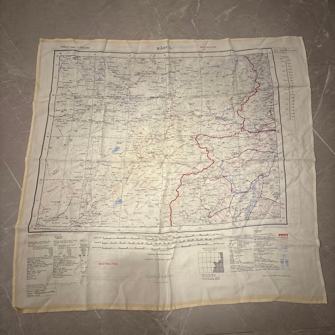 イギリス軍 エスケープ マップ RAF 1950s 英空軍 RAF エスケープマップ Royal Air Force Escape Map Scarf RASHT＆ BAKU