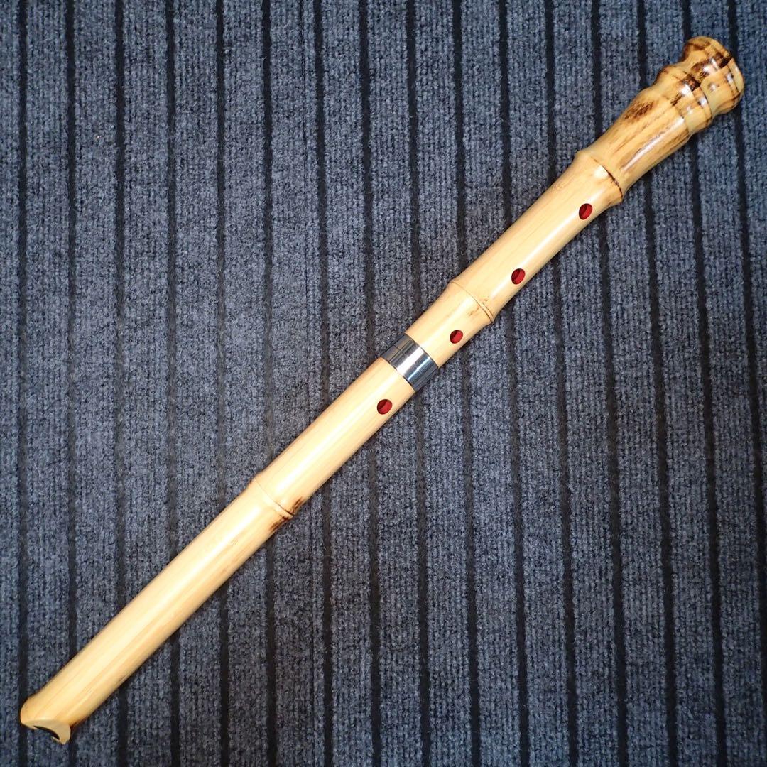尺八 蝴蝶 高級合竹曲管 二尺(正律C管)
