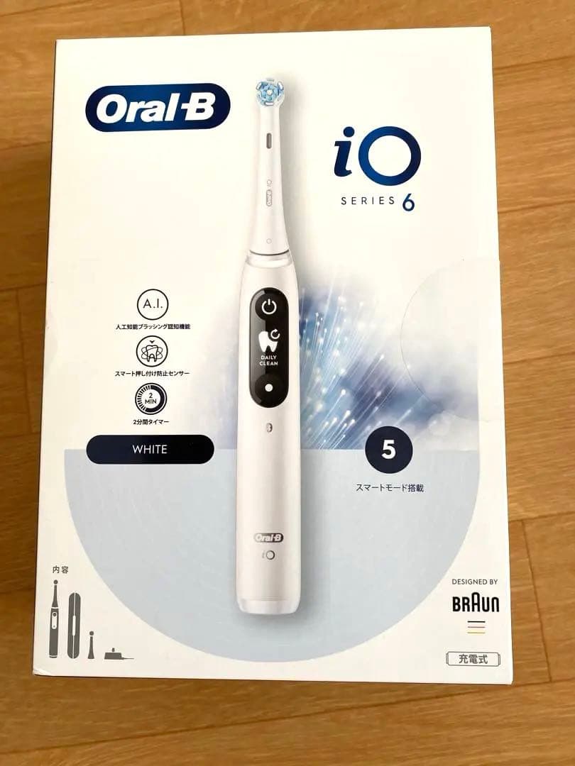 電動歯ブラシ　ブラウンOral-B iO6 ホワイトiOM6216 1K WT iO6 | 電動歯ブラシ【ブラウンオーラルB】