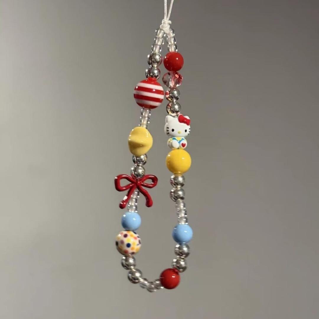 ハローキティ カラフル携帯ストラップ - メルカリ