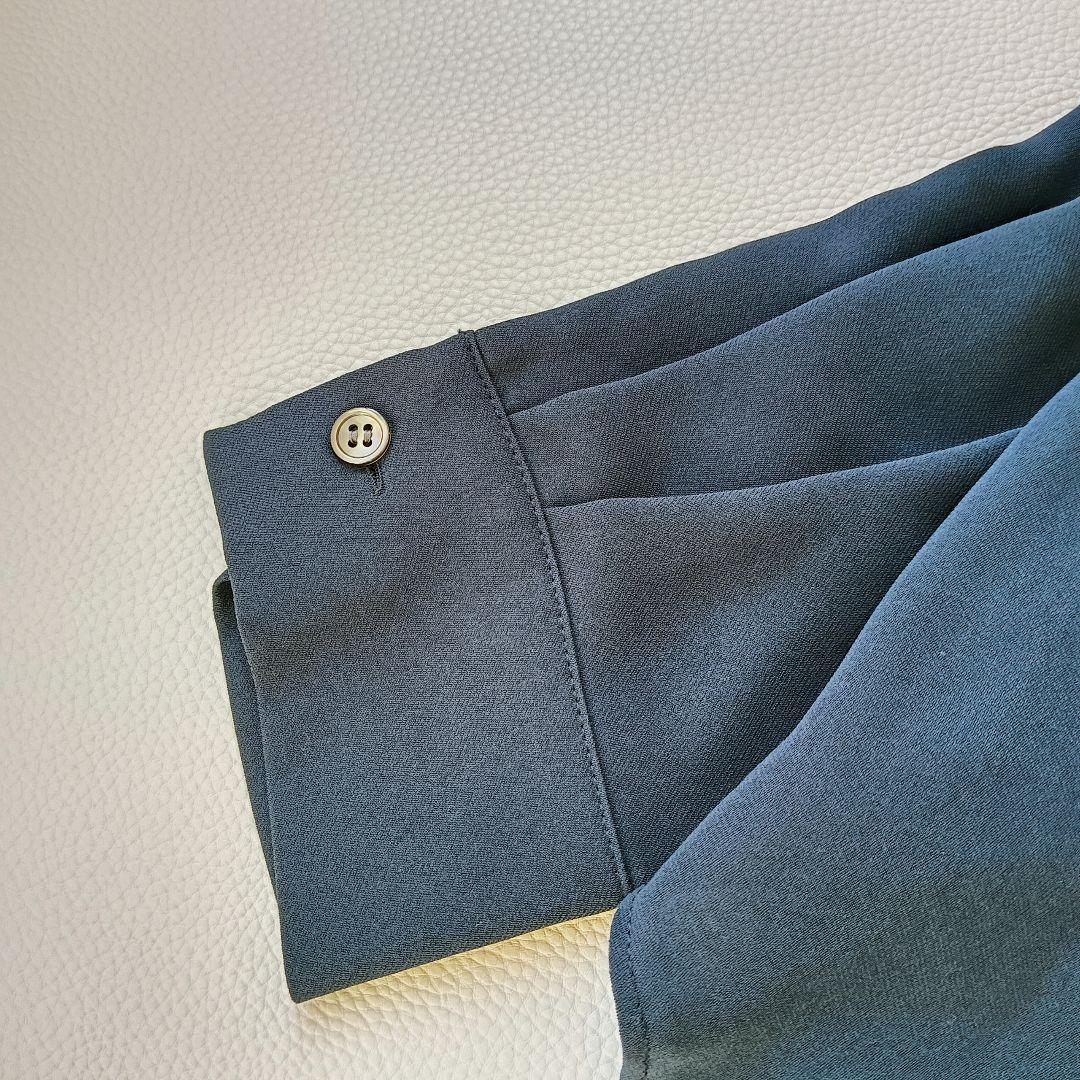 ほぼ未使用✨《セオリーリュクス》人気HEAVY. PEARLボウタイブラウス紺