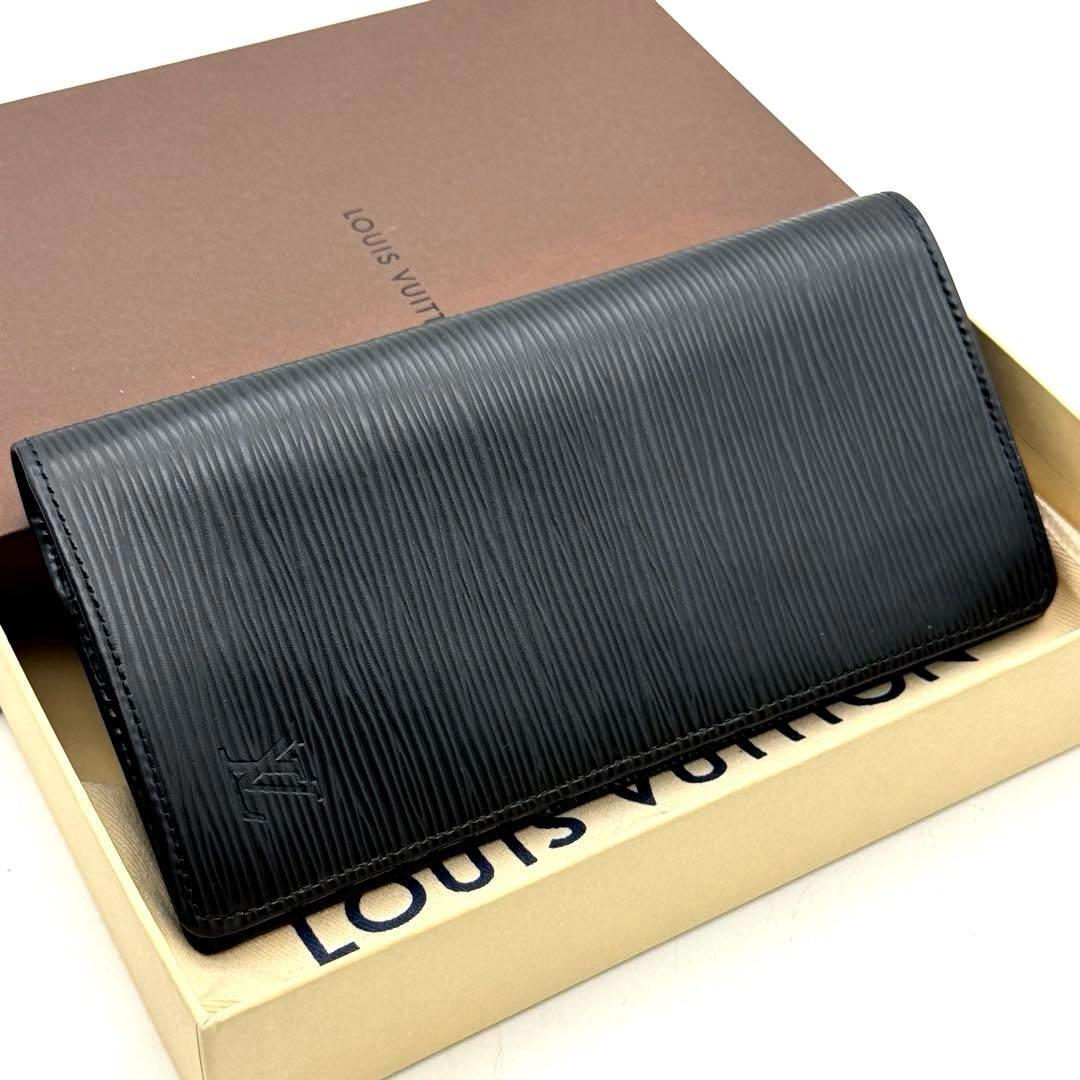 ルイヴィトン エピ ブラザ ポルトフォイユ ノワール 黒 ブラック 長