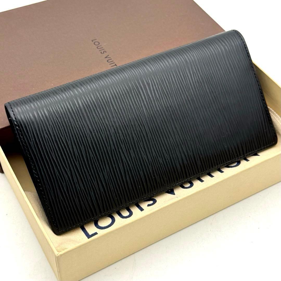 ルイヴィトン エピ ブラザ ポルトフォイユ ノワール 黒 ブラック 長