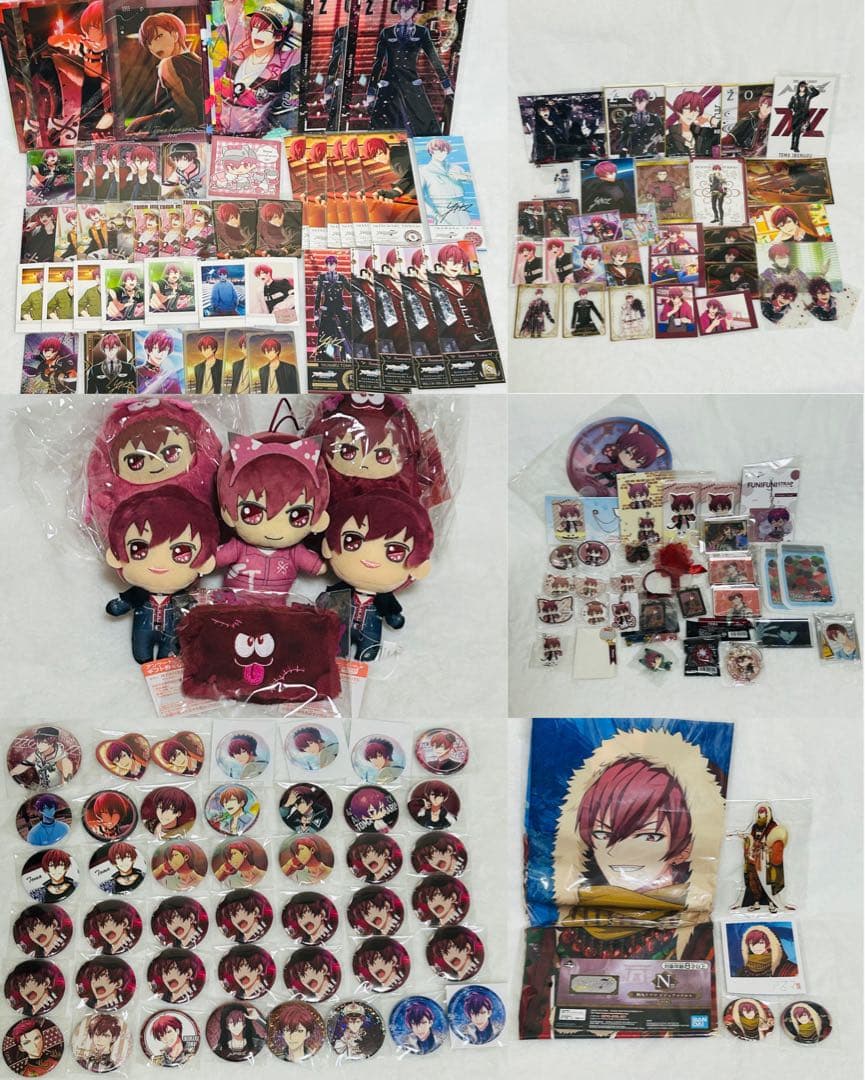 アイナナ ŹOOĻ 狗丸トウマ　缶バッジぱしゃこれぬいぐるみ