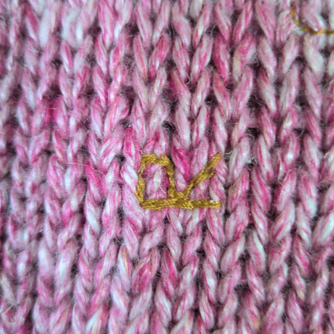 未使用タグ付 45rpm リネン天竺のグリューネックニット