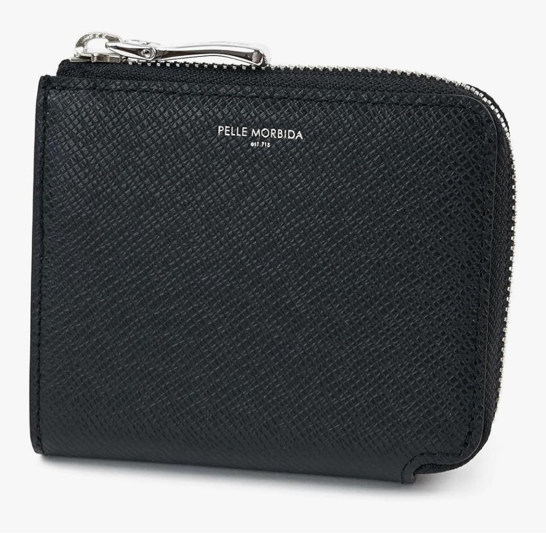 ペッレモルビダ　L字型財布　PM-BA333-BK