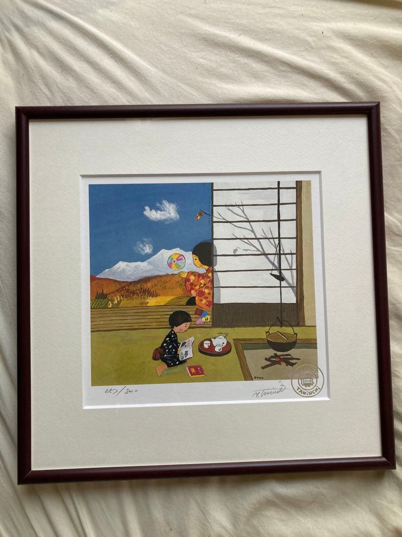 【Hana】谷内六郎　版画 「紙ふうせん」657/800