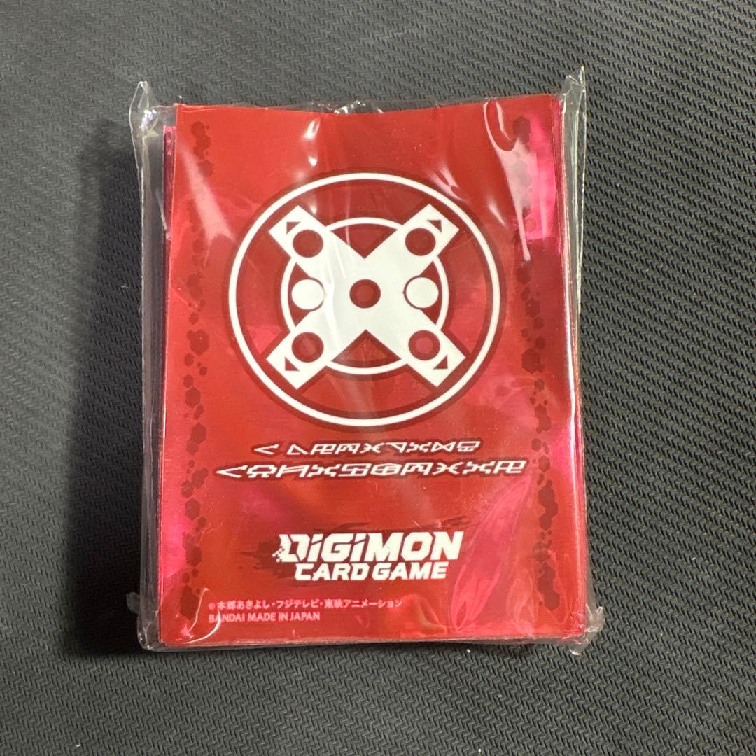 X抗体スリーブ【赤】デジモンカードゲーム テイマーグッズセット5