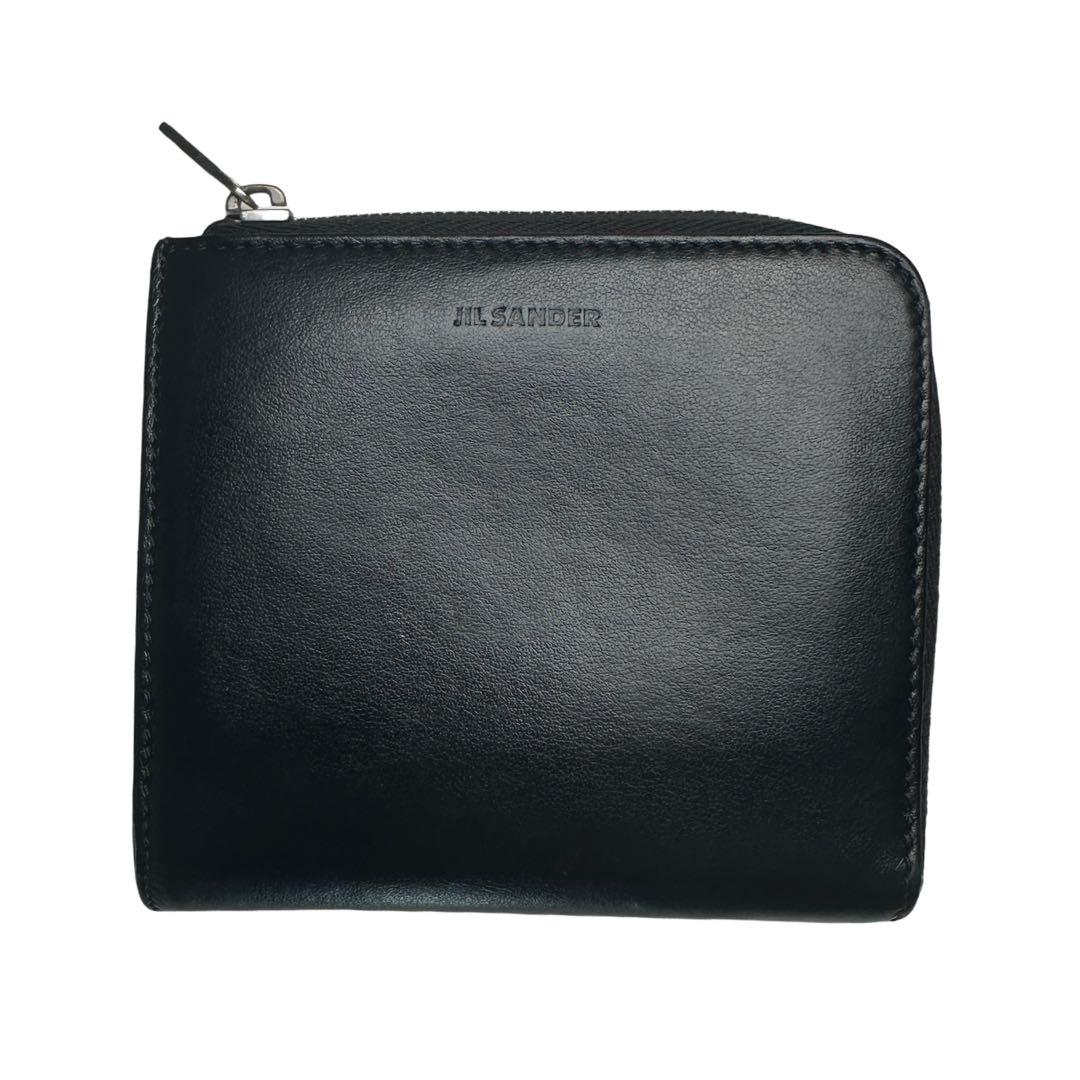 JIL SANDER ジルサンダー ブラックレザー 財布 ケース
