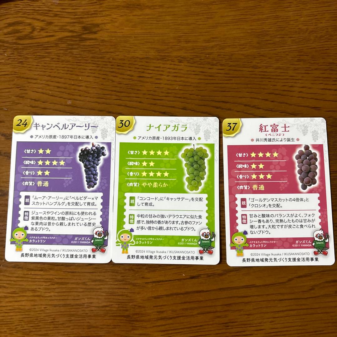 長野県生坂村 道の駅のぶどうカード - メルカリ