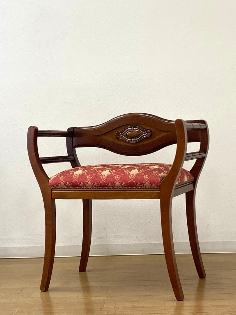 イタリア製 リージェンシー様式 ベンチチェア エントランスチェアスツール イス