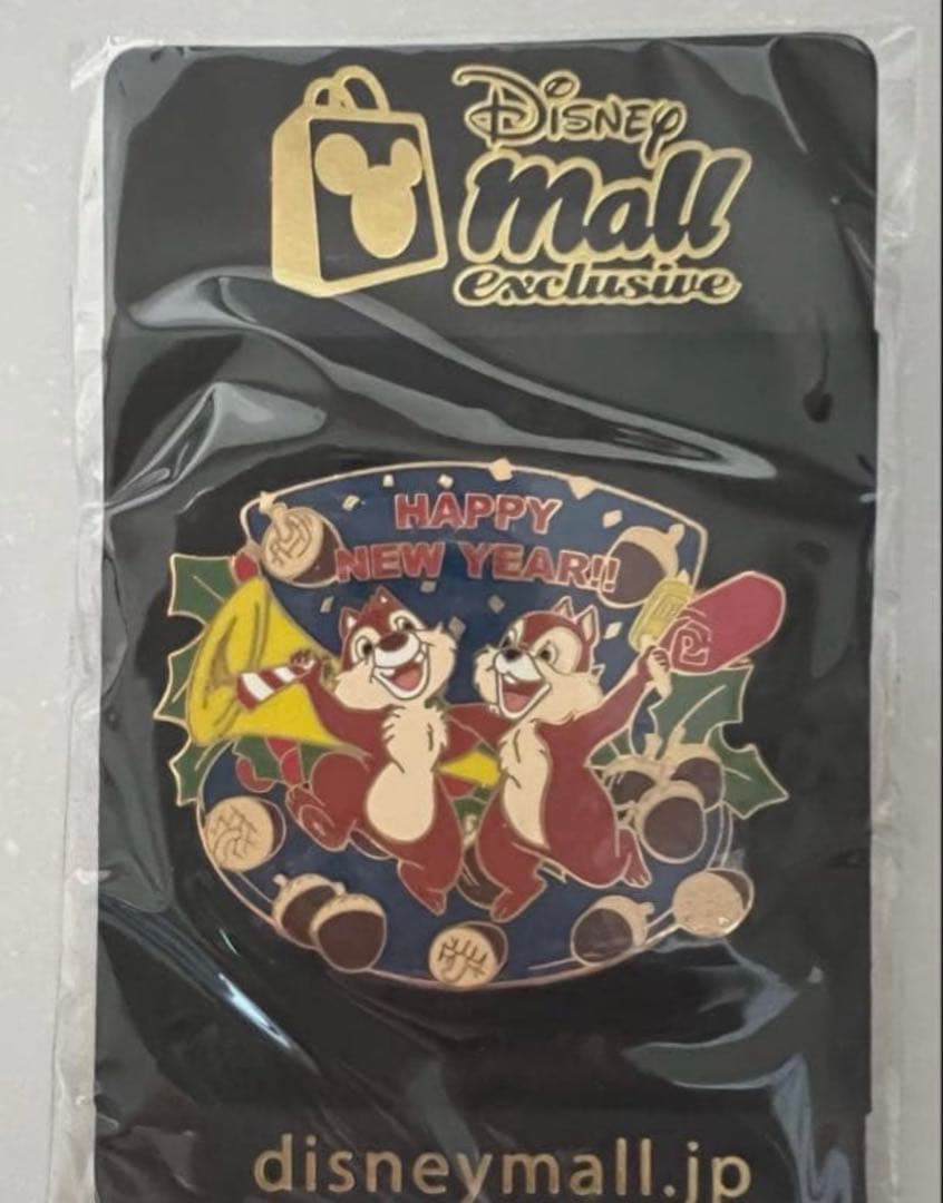 【レア物】ディズニーモール限定　チップとデール　ピンバッジ USA直輸入】DISNEY チップ デール エナメル ピン 2個セット ピンズ