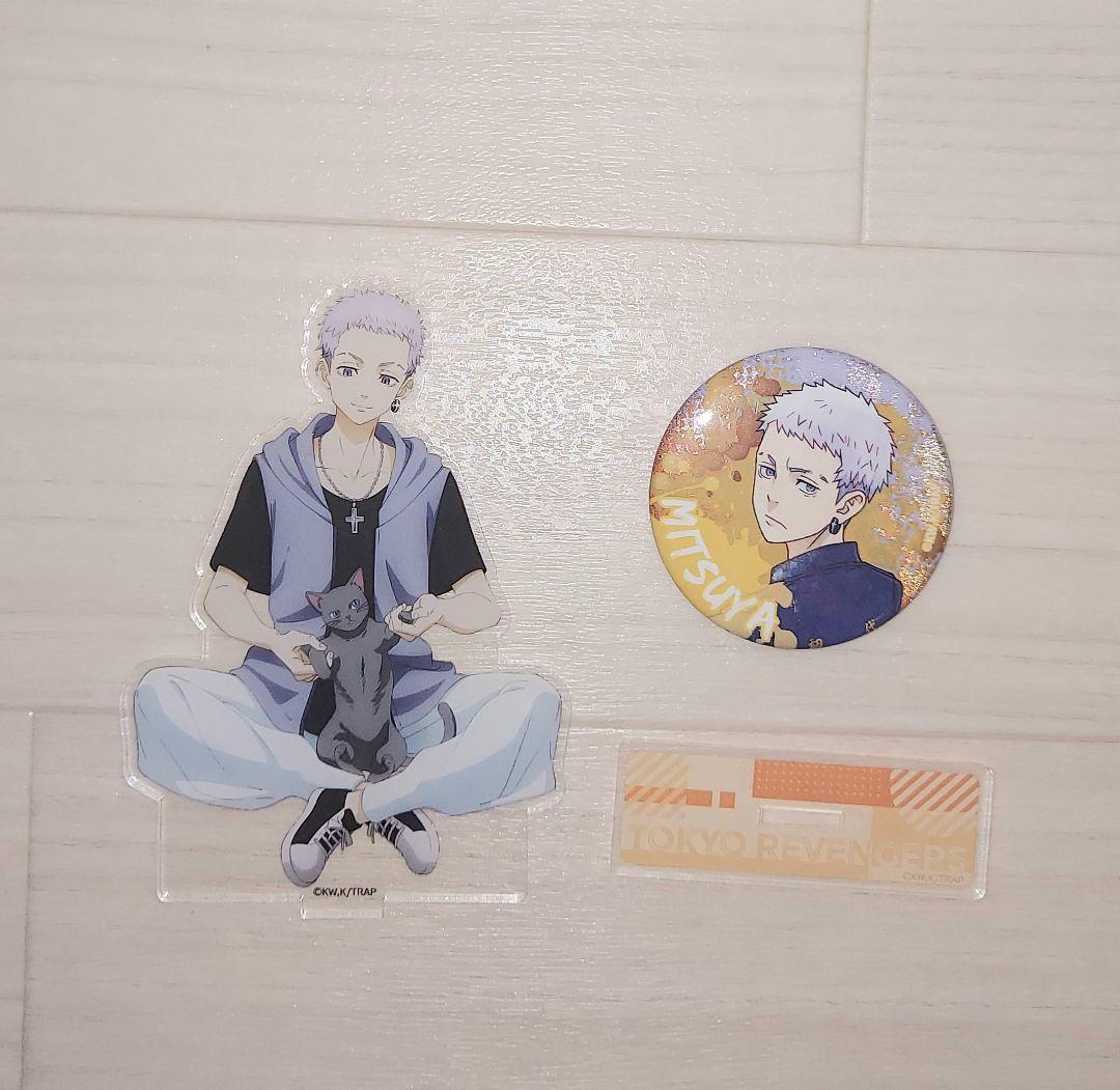 東京リベンジャーズ 三ツ谷隆 アクリルスタンド 缶バッジ 2個セット