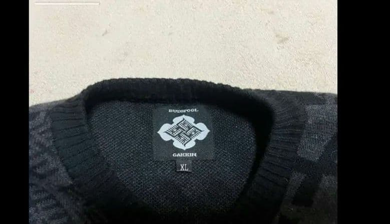 GAKKIN x BUDSPOOL ジャカード 舐達磨セーター YK - メルカリ