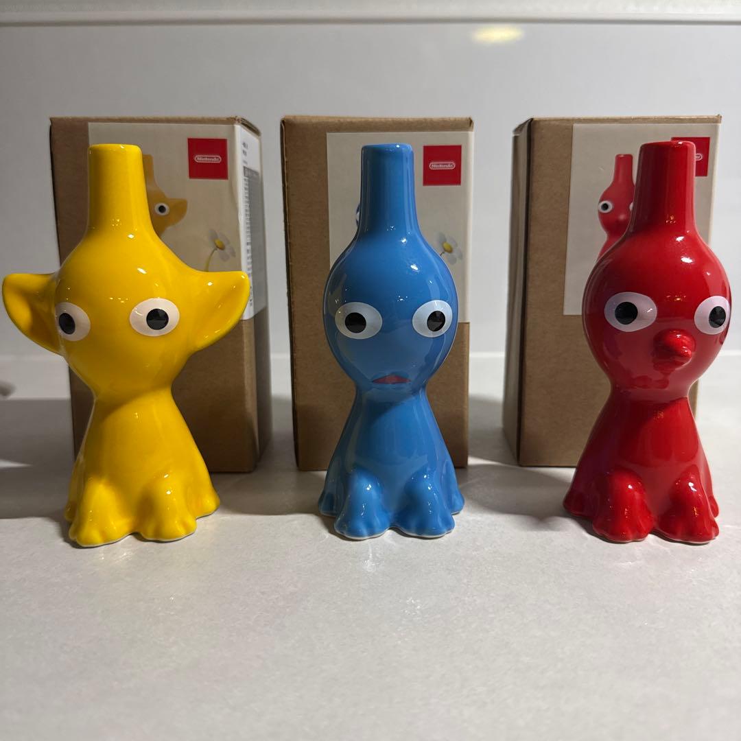 ピクミン 3体セット 一輪挿し　花瓶