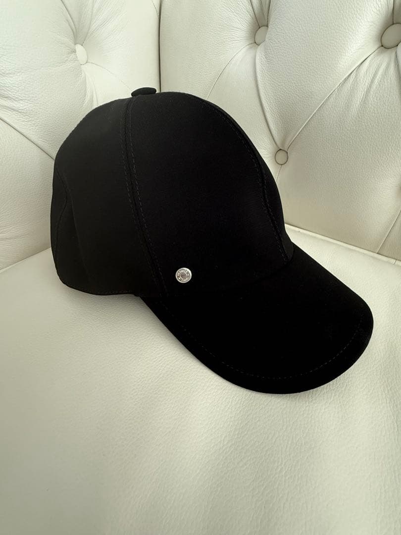 【新品・未使用】HERMES 黒キャップ サイズ57