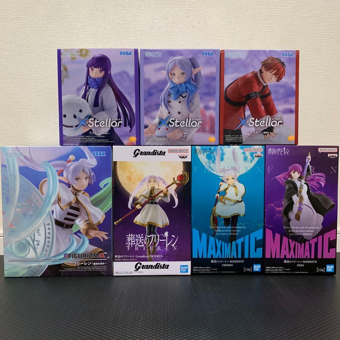 葬送のフリーレン　プライズフィギュア　7点セット 葬送のフリーレン」フリーレンの1/7スケールフィギュアが8月再販。風に