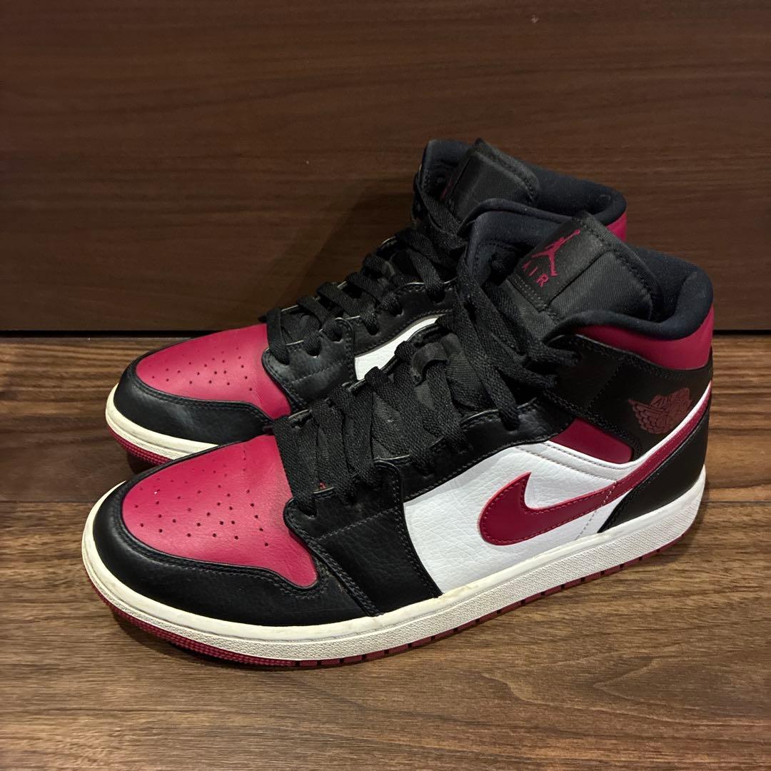 k*3様 ナイキ エア ジョーダン 1 ミッド ノーブルレッド