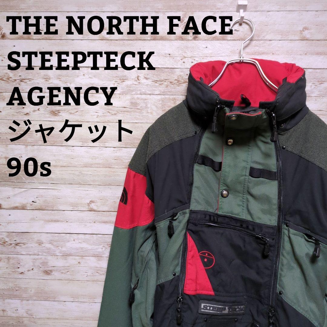 USA規格ノースフェイスSTEEPTECKAGENCYジャケット刺繍ロゴ