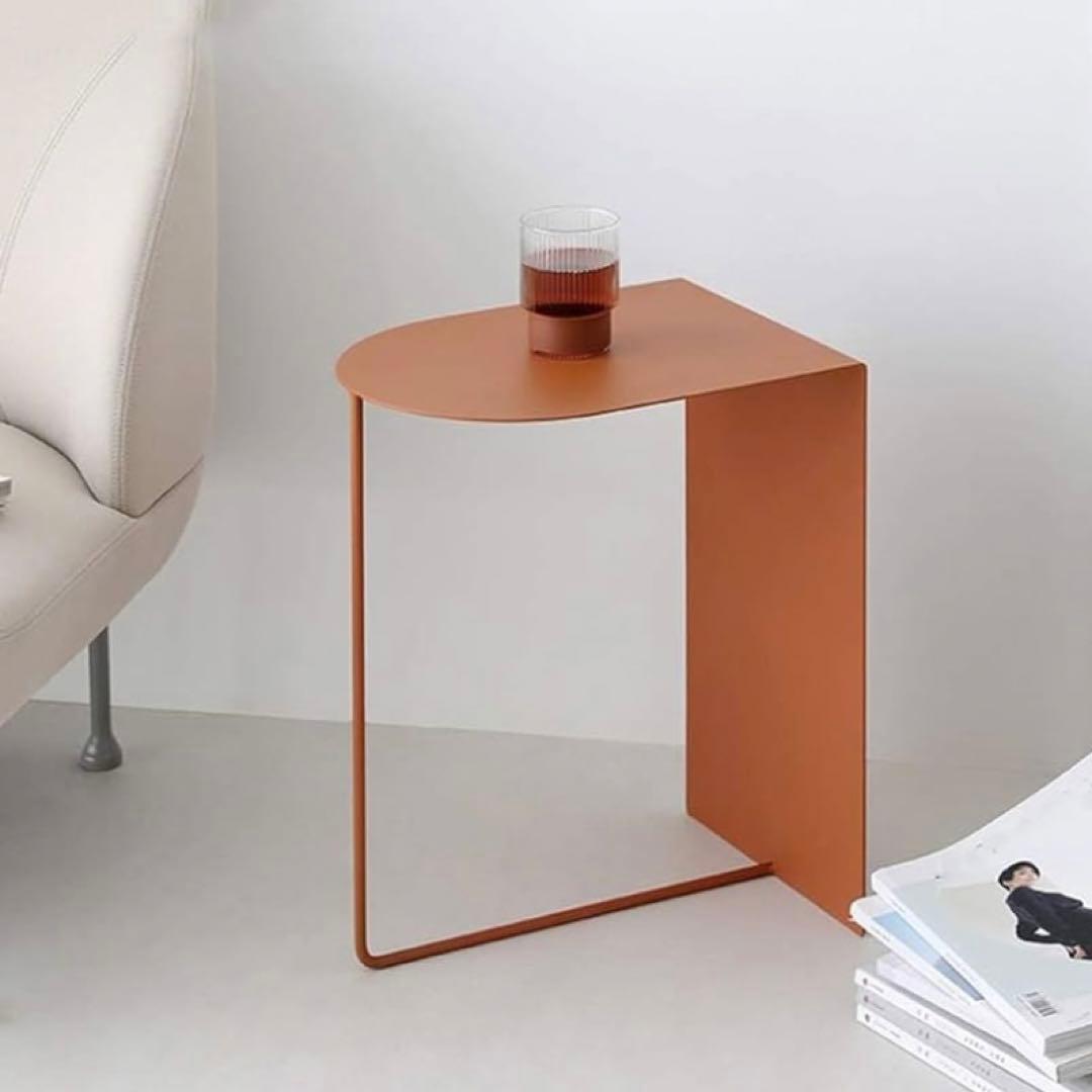 オレンジ サイドテーブル モダン ミッドセンチュリー - メルカリ