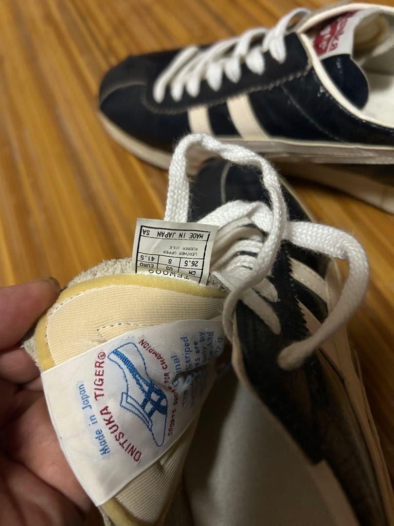 オニツカタイガー ビッカー VICKKA ネイビー×ホワイト - メルカリ