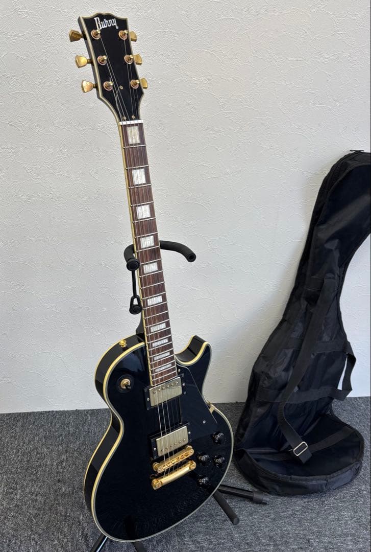 ハバーンド　Burny ブラック エレキギター レスポールスタイル