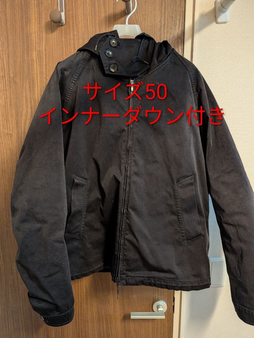 ten-c ANORAK 黒　サイズ50 ライナーダウン付