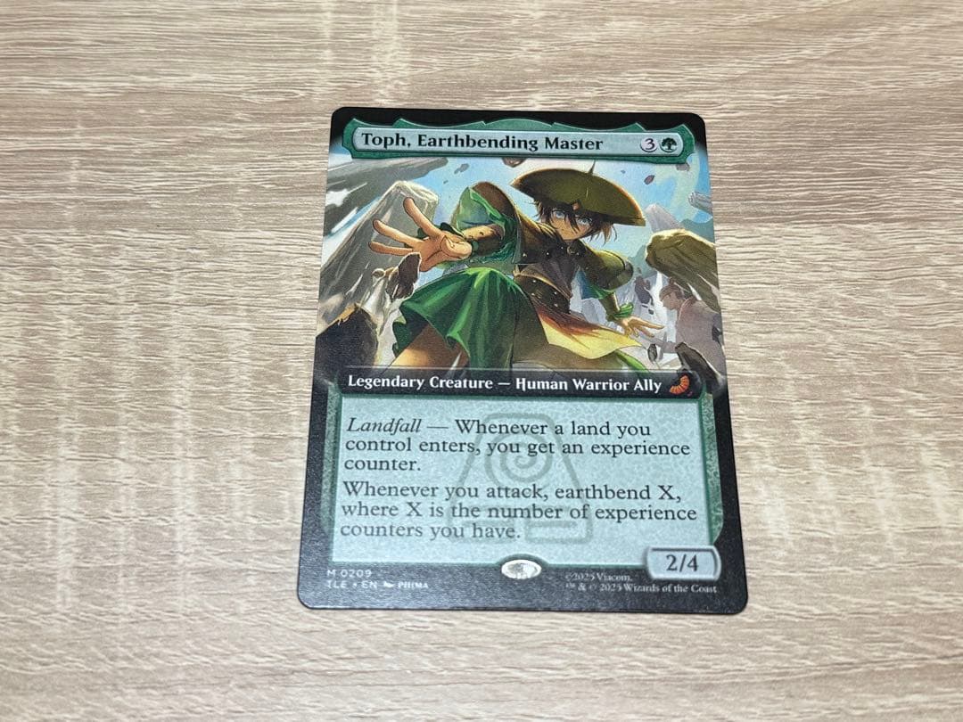 MTG アバター　TLE 土の技の達人、トフ　拡張アート　英語