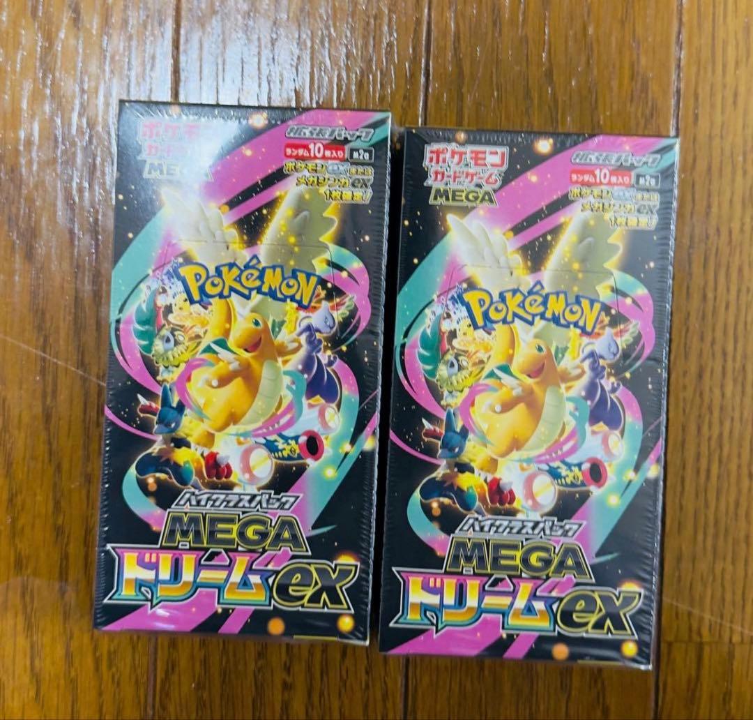 ポケモンカード MEGA ドリームEX 2BOX, 新品未開封,シュリンク付き