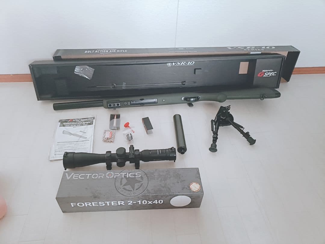 VSR-10スナイパーライフルGスペック 東京マルイバイポッド VSR-10 プロスナイパー Gスペック - ボルトアクションエアーライフル